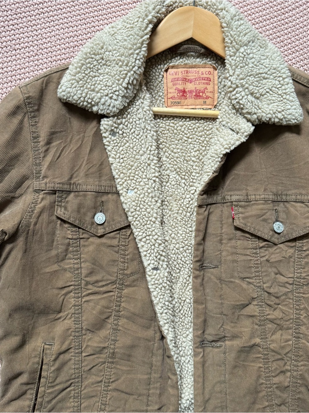 Levi's Sherpa-Lined Trucker Jacket in Brown